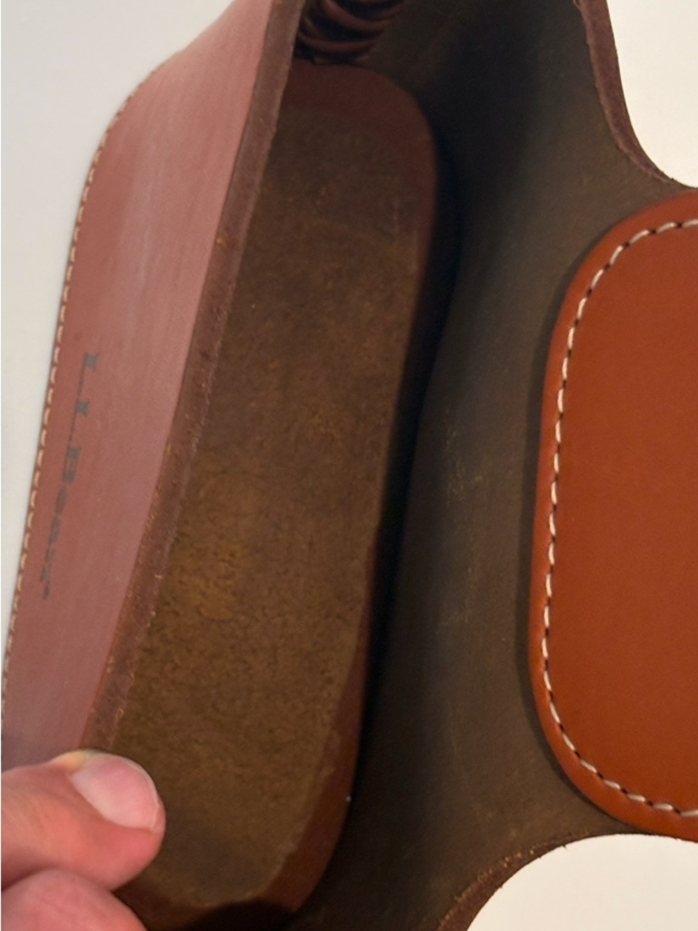 L.L.Bean Chestnut Brown Leather Belt Holster - Picture 5 of 8
